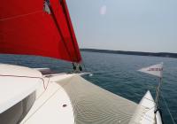 neel 45 prua trimarano yacht vela gennaker 1